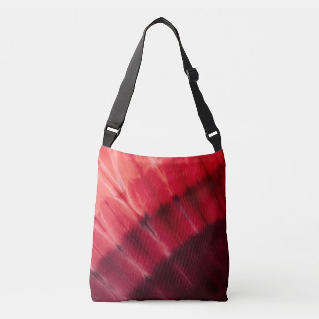 Crimson Flow Crossbody Tote Bag Tragetaschen Mit Langen Trägern (Vorderseite)