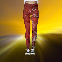Crimson Flow texturierte Leggings