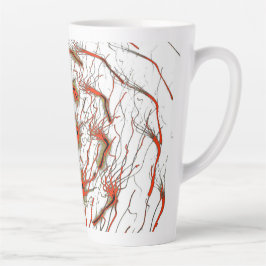 Crimson Flowline Latte Mug Milchtasse