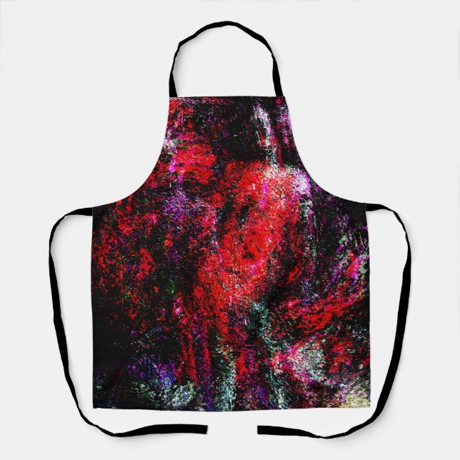 Crimson Form - Artistic Apron Schürze (Vorderseite)