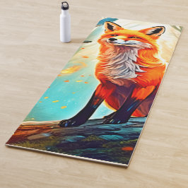 Crimson Fox Scene Design Yogamatte