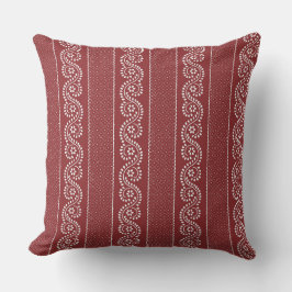 Crimson French Country Strip Kissen