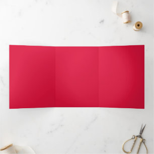 Crimson & Gold Trifold Einladungskarte - Anpassen Dreifach Gefaltete Einladung