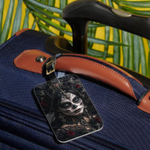 Crimson Gothic Calavera – Schwarze Rose