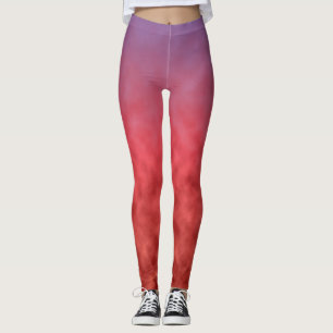 Crimson Haze in Dusk Leggings