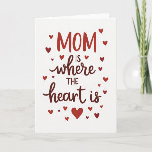 Crimson Heart Mom Liebeskarte Karte