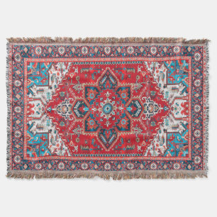 Crimson Heirloom: marokkanisches Erbe Rug Art Decke