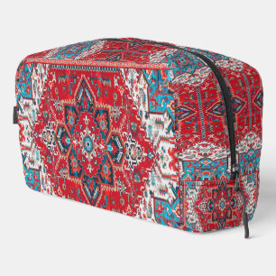 Crimson Heirloom: marokkanisches Erbe Rug Art Waschbeutel