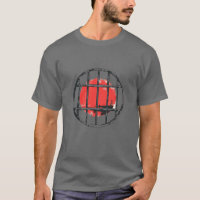 Crimson Horizon: Der T - Shirt der roten Sonne hin