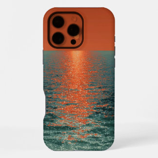 Crimson Horizon: Letzte Umarmung der Sonne iPhone 16 Pro Max Hülle