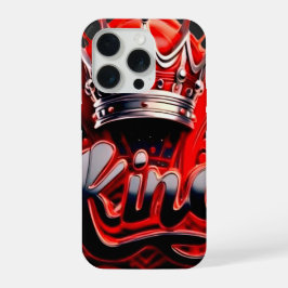 Crimson King Silver Crown - Urban Streetwear Editi iPhone 15 Pro Hülle