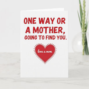 Crimson Love A Mom Muttertagskarte Karte