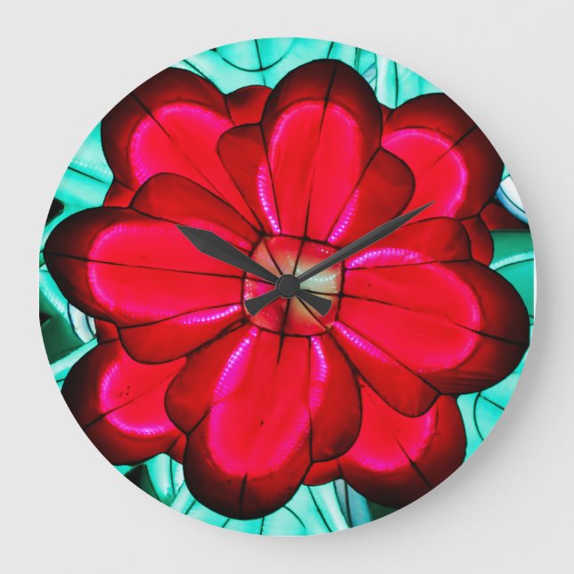 Crimson Majesty  Große Wanduhr (Vorderseite)