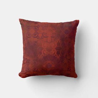 Crimson Marrakech – Tiefrotes ornamentales Muster Kissen