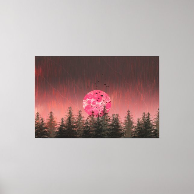 Crimson Moon Escape Leinwanddruck (Vorderseite)