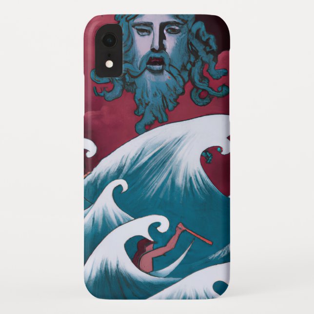 Crimson Neptune Ölgemälde Case-Mate iPhone Hülle (Rückseite)