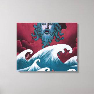 Crimson Neptune Ölgemälde Leinwanddruck