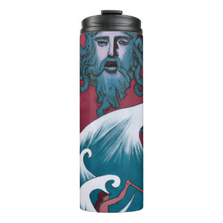 Crimson Neptune Ölgemälde Thermosbecher