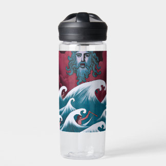 Crimson Neptune Ölgemälde Trinkflasche