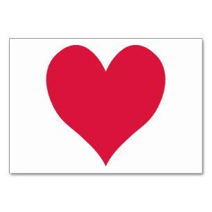 Crimson Niedlich Heart Tischnummer