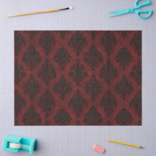 Crimson Nocturne Bloom Viktorianisch Seidenpapier