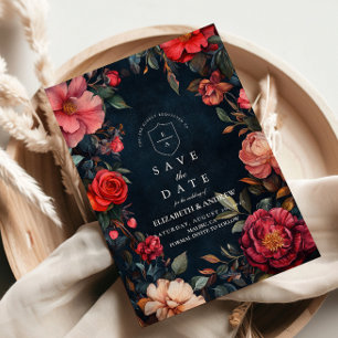 Crimson Noir Hochzeit Save The Date