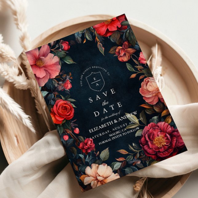 Crimson Noir Wedding Save The Date (Von Creator hochgeladen)