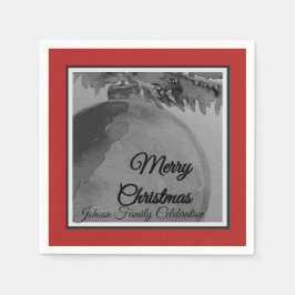 Crimson Ornament Christmas – Holiday Serviette