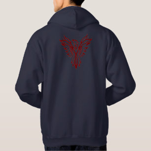 Crimson Phoenix Aufstieg für Hoffnung und Positivi Hoodie