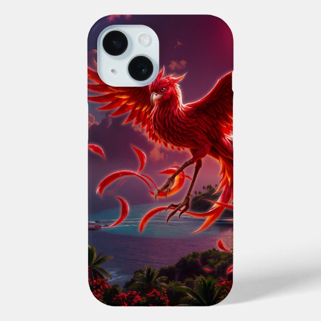 Crimson Phoenix of the Moonlit Tide.  Case-Mate iPhone Hülle (Rückseite)