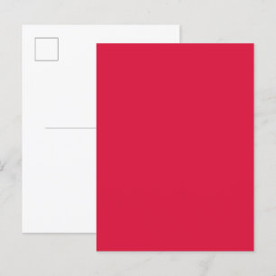 Crimson Red Custom Postcard Einladung