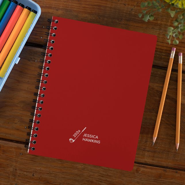 Crimson Red Golf Club Personal Weekly Planer (Von Creator hochgeladen)