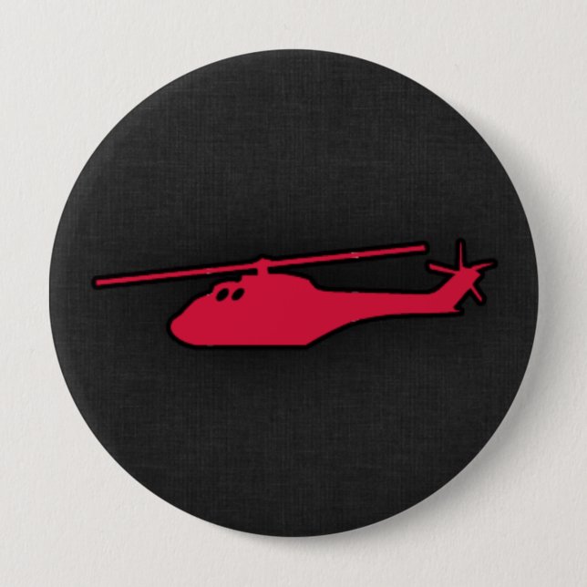 Crimson Red Helicopter Button (Vorderseite)