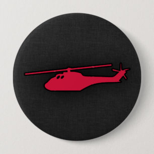 Crimson Red Helicopter Button