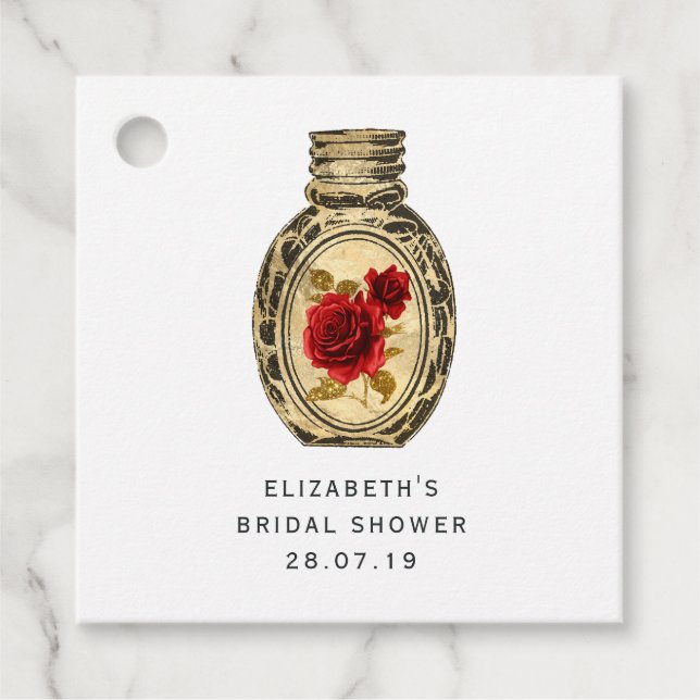 Crimson Red Hexch Geschenkanhänger (Vorderseite)