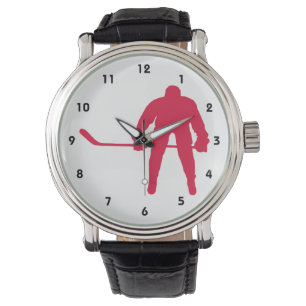 Crimson Red Hockey Armbanduhr
