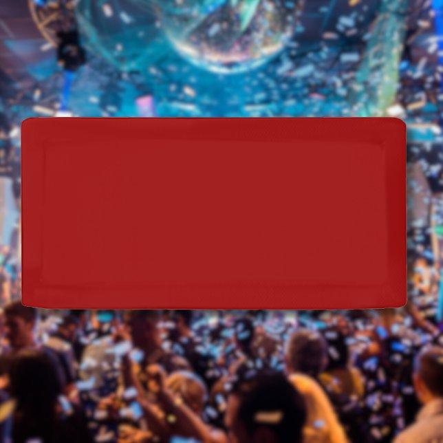Crimson Red Solid Color | Classic | elegant Banner (Von Creator hochgeladen)