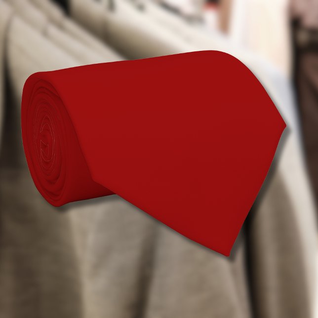 Crimson Red Solid Color | Classic | elegant Krawatte (Von Creator hochgeladen)