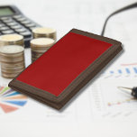 Crimson Red Solid Color | Classic | elegant Tri-fold Geldbeutel<br><div class="desc">Crimson Red Solid Color | Classic | elegant | Trendy | Stilvoll | Geschenk</div>