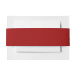 Crimson Red Solid Color Einladungsbanderole