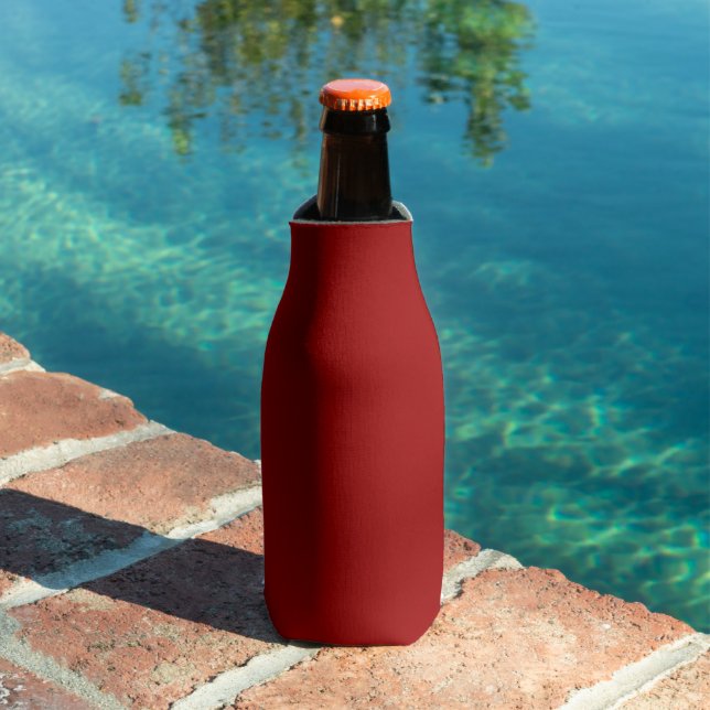 Crimson Red Solid Color Flaschenkühler (In Situ Pool)