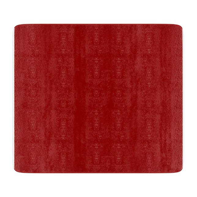 Crimson Red Solid Color Schneidebrett (Vorderseite)