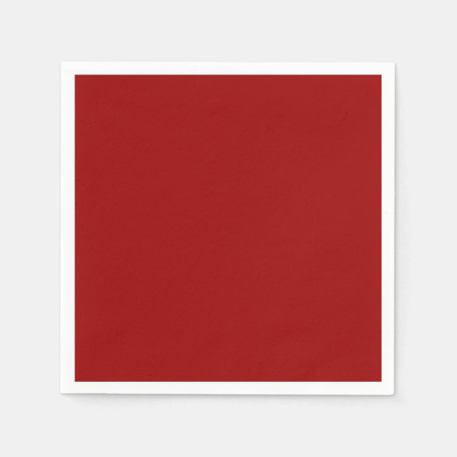 Crimson Red Solid Color Serviette (Vorderseite)