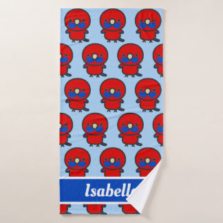 Crimson Rosella Badehandtuch