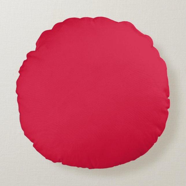 Crimson Round Pillow Rundes Kissen (Vorderseite)