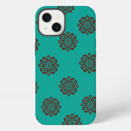 "Crimson Scrolls - Bold Elegance" iPhone 13 Hülle