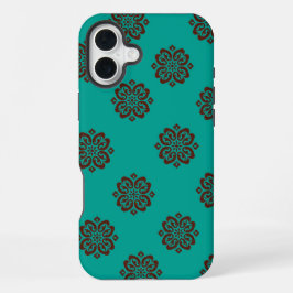 "Crimson Scrolls - Bold Elegance" iPhone 16 Plus Hülle