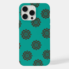 "Crimson Scrolls - Bold Elegance" iPhone 15 Pro Max Hülle