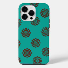 "Crimson Scrolls - Bold Elegance" iPhone 14 Pro Max Hülle