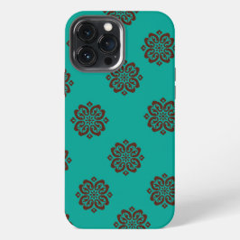 "Crimson Scrolls - Bold Elegance" iPhone 13 Pro Max Hülle